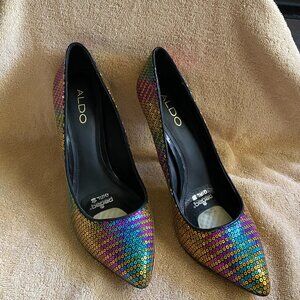 Aldo Limited Edition Rainbow Pumps